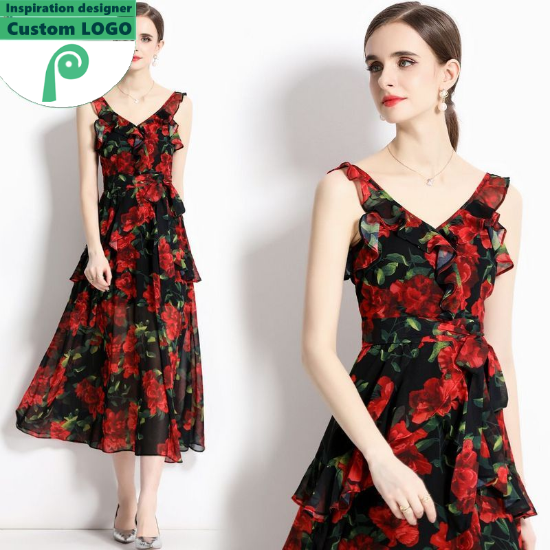 1964-85-415-Stock Fabricante de ropa de mujer al por mayor ropa de