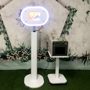 Soporte Compacto para <span class=keywords><strong>iPad</strong></span> con Anillo de Luz para Fotomatón, Kiosco de Selfies, Control Remoto Bluetooth, Máquina Portátil para Fotomatón para Fiestas y Bodas - Product Image 3