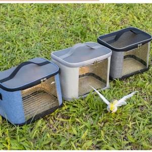 Papağan Hamster gine domuz köstebek kirpi için taşınabilir Crossbody kuş çantası-yaşlı bakım-nefes küçük hayvan taşıyıcı plastik yapılmış - Product Image 2