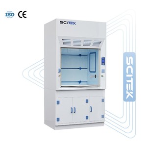 Campana de extracción de gases SCITEK PP, superficie de trabajo de 820 mm, controlador de microprocesador con pantalla LCD, material PP para laboratorio - Product Image 1