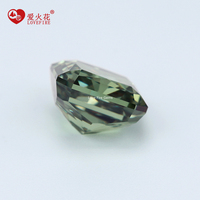 Vente en gros de peintures changeantes de couleur 9 #   Pierre de zircone cubique artificielle CZ en vrac, taille fleur de glace, taille carrée, pour bijoux