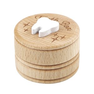 Gỗ bé hộp trẻ sơ sinh răng bí mật hộp gỗ răng Cổ Tích giảm răng lưu trữ hộp lưu trữ - Product Image 1