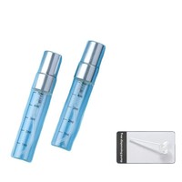 Flacon d'échantillon de parfum 5 ml avec échelle graduée 2 ml/3 ml, flacon en verre 10 ml haut de gamme, vaporisateur portable de voyage à pompe fine