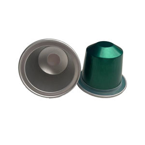 Capsules de café en aluminium en vente directe d'usine, acceptant la personnalisation de la taille et de la couleur, avec couvercle en aluminium. - Product Image 5