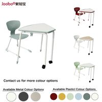 Table d'apprentissage en classe combinable Table et ensembles de chaises meubles de qualité commerciale bureau d'étudiant moderne bureaux triangulaires