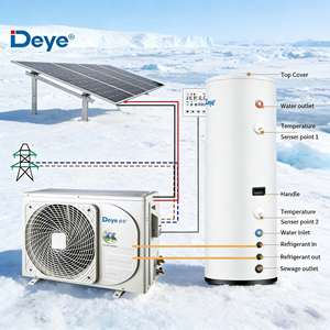 Chauffe-eau <span class=keywords><strong>solaire</strong></span> hybride Deye 48V AC/DC 12000-24000 BTU Refroidissement/<span class=keywords><strong>Chauffage</strong></span> COP 3.75 pour hôtels et foyers avec prise US - Product Image 1