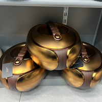 Luxuriöses Jumbo Isoliertes Warmhaltebehälter-Set 4L 5L 6L Ramadan Mubarak Geschenk Speisenwärmer Edelstahl Hotpot für Hochzeiten und Feiern