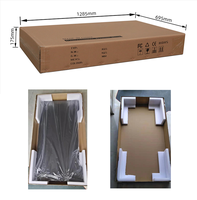 113*60*74 CM LED bureau de jeu grande Table de jeu Table d'ordinateur poste de travail PC bureau, meubles de bureau noirs