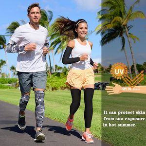 Mùa hè câu cá Kem chống nắng Băng sleevesngụy trang băng lụa tay áo Bìa người đàn ông Phụ Nữ Mặt trời bảo vệ Windproof cánh tay tay áo oversleeve - Product Image 3