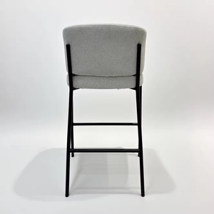 ST-8891 Tabourets <span class=keywords><strong>de</strong></span> <span class=keywords><strong>bar</strong></span> pivotants modernes en tissu blanc, nouvelle tendance, mobilier <span class=keywords><strong>de</strong></span> luxe pour cuisine, salle à manger et hôtel - Product Image 3