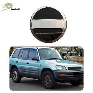MOSUN ฝาครอบยางสำรอง Abs,อะไหล่ <span class=keywords><strong>Chrome</strong></span> กระเป๋าเก็บฝาครอบล้อ4X4สำหรับ Toyota Rav-4 1996-2000 - Product Image 4