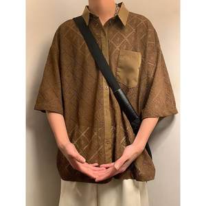 Chemise décontractée ample à manches courtes pour homme, style ethnique d'été, design japonais rétro de niche, tendance - Product Image 6