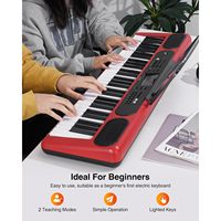 61-Key Electronic Keyboard Piano for Beginners LED-Lighted Adjustable Stand with Teaching Modes-Toy Musical Instrument