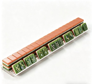 Tuiles de Mahjong américaines en acrylique à <span class=keywords><strong>3</strong></span> couches, 160 pièces, fabrication directe d'usine, tuiles de Mahjong modernes de luxe Mary Benson - Product Image 4