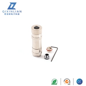 M12 nữ Jack kết nối với 3 lõi loại thẳng vít Hệ thống khóa - Product Image 5