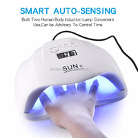 Lampu Kuku LED UV Star 2 72W dengan Layar LCD untuk Gel Polish - 4 Pengaturan Timer, Mengeringkan Gel Kuku Kaki, Sensor Otomatis Pintar