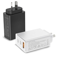 Chargeur Super Rapide GaN HNT PD PPS QC3.0 65W Certifié RCM 2C1A Charge Rapide pour Ordinateur Portable Samsung S21 S22 S23 Galaxy Charge