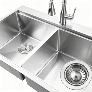 <span class=keywords><strong>Fregadero</strong></span> doble de cocina de acero inoxidable moderno simple <span class=keywords><strong>fregadero</strong></span> de cocina de acero inoxidable - Product Image 3
