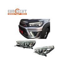 Phare à LED pour Toyota Hilux 2015 2016 2017 Nouveau phare avant de voiture avec système de carrosserie