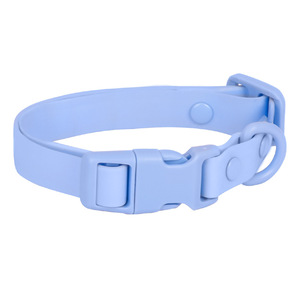 Macaron Color Adjusta ble Wasserdichtes <span class=keywords><strong>PVC</strong></span>-Hunde halsband Schmutz beständiges Silikon-Haustier halsband - Product Image 5