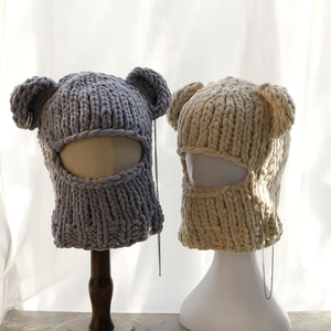 Sweat à capuche personnalisé oreille d'ours drôle chenille chapeau masque <span class=keywords><strong>de</strong></span> <span class=keywords><strong>ski</strong></span> hiver Halloween cagoule chapeau <span class=keywords><strong>pour</strong></span> hommes femmes - Product Image 3