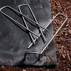 Heavy Duty Galvanized Steel U-Shaped Ground Nails Rust-Resistant Landscape Staples for Weed Barrier <b>Garden</b> Farm Use - Product Image 4
