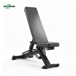 SAERDE Heavy Duty Adjustable Folding Weight Bench for Home Gym with <b>Dumbbell</b> Workout and Incline Decline Flat Positions - Product Image 4