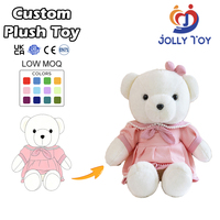 Fabricant de jouets en peluche personnalisés sur mesure, vente en gros OEM, ours en peluche lestés de 8 pouces, animaux en peluche doux