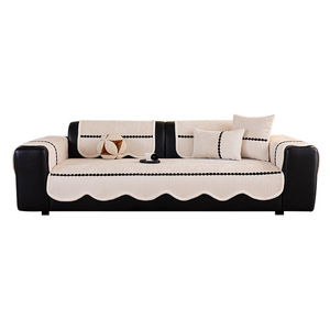 Retro Chenille <b>Sofa</b> <b>Cover</b> 90-140cm Non-Slip Modular <b>Sofa</b> Cushion Solid Color Elegant Rhyme Style Spring 2026 - Product Image 5