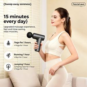 Mini Pistola de Masaje de Tejido Profundo, Masajeador de Percusión de 6 Velocidades con 6 Cabezales, para Recuperación Corporal Completa, Compatible con Personalización OEM - Product Image 2