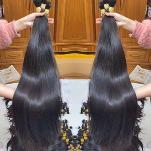 Lots de <span class=keywords><strong>Cheveux</strong></span> Humains Vierges Indiens Bruts 100% Naturels, Alignés dans le Sens de la Cuticule, Lisses Comme des Baguettes, Double Tissage, Qualité 12A 15A, Fournisseurs de <span class=keywords><strong>Cheveux</strong></span> Bruts - Product Image 2