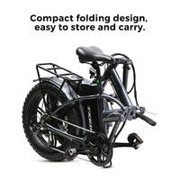 Vélo électrique urbain TXED 20"x4.0, 500W, 48V, batterie intégrée 13AH, pédalage assisté, accélérateur, cadre léger en alliage d'aluminium pour adulte