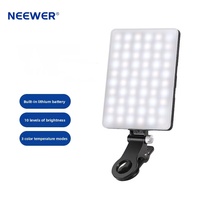Luz Selfie NEEWER de Alta Potencia, 60 LED, 2000mAh, Portátil, con Clip para Tablet/Laptop, Luz de Relleno para Videollamadas de Zoom y Videos de TikTok