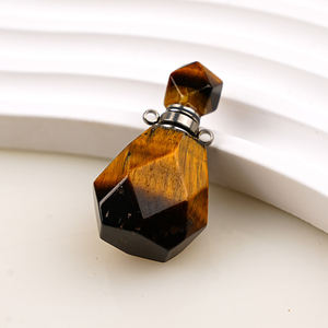 Bouteille en Améthyste Naturelle <span class=keywords><strong>Eric</strong></span> Sales, Pierre de Guérison, Cristal en Forme de Cœur, Améthyste, Quartz Rose, Bouteille de Parfum, Bouteille d'Huile Essentielle - Product Image 5