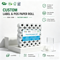 Rouleaux de papier thermique TPE UNIVERS GRAPHIQUE pour terminaux de cartes de crédit Ingenico IWL220 (Pack de 50) - Cadeau