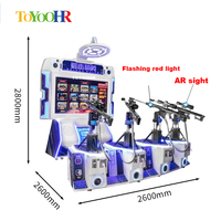 Machine de tir VR 65 pouces AR Sniper pour jeux d'arcade, simulateur de tir de réalité virtuelle, jeu interactif pour parc d'attractions