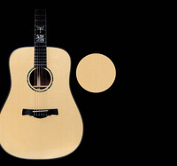 Solid Spruce Rosewood High Quality Acoustic Guitar Geake Ganjiang High-End Handmade All-Bone Nato Wood 41-Inch Dreadnought Ebony