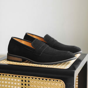 Chaussures de mariage élégantes à bout pointu en similicuir PU à lacets, grande taille, pour homme, style décontracté ou habillé, vente directe usine - Product Image 1