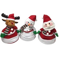 Mũ Giáng Sinh Đồ Chơi Nhồi Bông Nhảy Múa Hát Điện Vui Nhộn Đồ Chơi Mũ Ông Già Noel Đèn LED Quà Tặng Tiệc Năm Mới Đồ Chơi Nhồi Bông Tùy Chỉnh