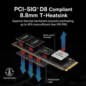SSD Internal 9100 PRO 1TB 2TB NVMe M.2 PCIe 5.0 X4, Kecepatan Ultra Tinggi 14.800MB/s untuk PS5 dan PC Gaming - Product Image 5