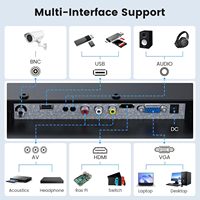 Moniteur de caméra de sécurité Eyoyo 17 pouces 1280x1024 5:4 170° de vue Panneau ASV Temps de réponse de 0 ms Haut-parleur intégré / Entrées VGA/BNC