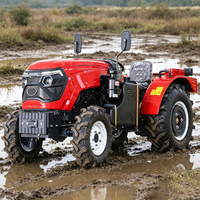 Traktor Mini Pertanian 4WD 4x4 20HP~230HP Mesin Jepang Peralatan Pertanian Murah Dijual