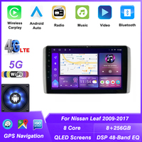 Radio con pantalla táctil para coche, unidad principal automática Android para Nissan Leaf 2009-2017, navegación GPS, reproductor estéreo para coche