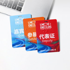 Custom Printed PVC Qualification Card for Exhibitions and Work Use As a Working ID/Employee Card or Gift