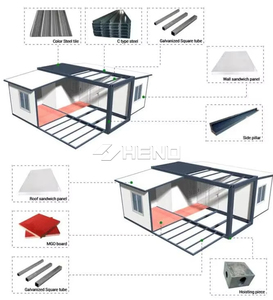 Villa préfabriquée moderne en acier de 30 pieds, <span class=keywords><strong>maison</strong></span> mobile, bureau extérieur, hôtel, <span class=keywords><strong>maison</strong></span> conteneur extensible - Product Image 2
