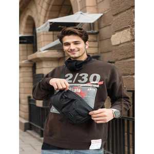 Sac messager pour homme en nylon, bandoulière réglable, taille moyenne, durable, pour usage au bureau, avec boucle décorative - Product Image 2