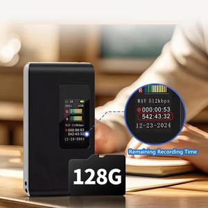 เครื่องบันทึกเสียงดิจิตอลแบบพกพาบางเฉียบ รุ่นสั่งทำพิเศษจากโรงงาน รองรับ TF WAV 512kbps หน้าจอ LCD สำหรับการเรียน การทำงาน กิจกรรมกลางแจ้ง และใช้ในบ้าน - Product Image 5