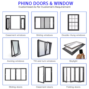 Hiện đại Heavy-Duty tự động đôi nhiệt phá vỡ kính trượt Patio cửa quá khổ cho sân phòng khách phòng ngủ nội thất - Product Image 4