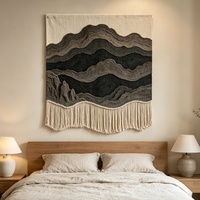 Peinture personnalisée moderne abstraite 3D en coton tissé, œuvre d'art murale, décoration intérieure, vente en gros, projet hôtelier, faite à la main, à suspendre, pour salon