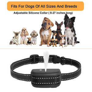 Wiederaufladbares Anti-Bell-Halsband mit Sprühfunktion, 60 cm verstellbares Gurtband für kleine Hunde im Garten, IPX7, individuell anpassbar - Product Image 2